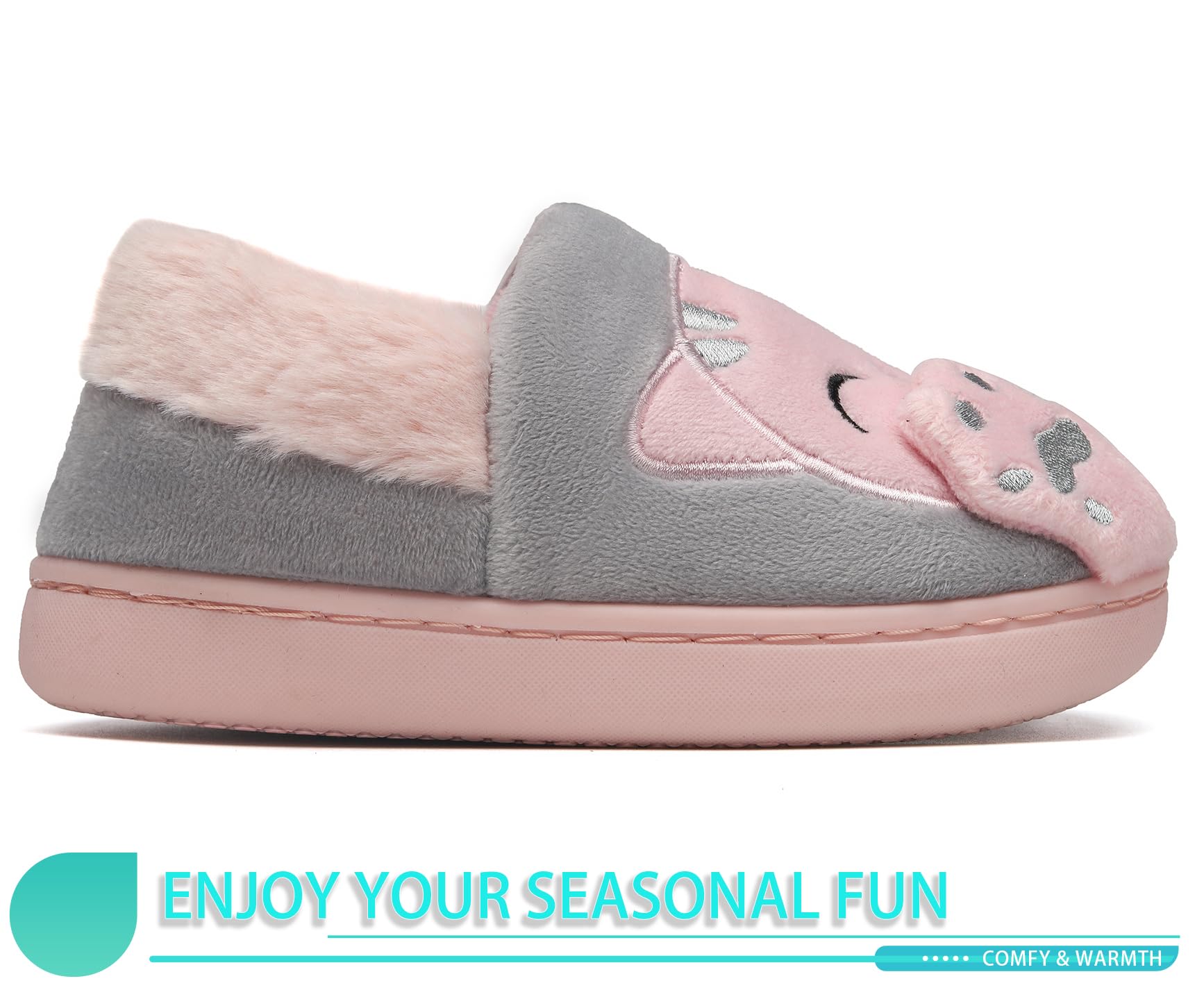 Zapatillas de Estar por Casa para Unisex Niños y Adulto Niño Niña Zapatos Pantuflas Invierno Mujer Hombre Interior Caliente Peluche Forradas Slippers