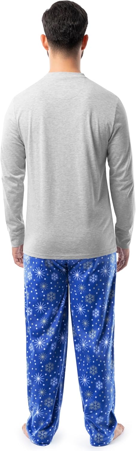 Fruit of the Loom Men Matching Holiday Family Sleep Pajama Set for Women, Men, and Kids