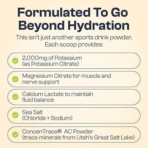 Miniatura 5 de My Vida Origins Electrolito en polvo con potasio, sabor a limón, 30 porciones, 10.16 oz, apoya la hidratación, la energía y la recuperación