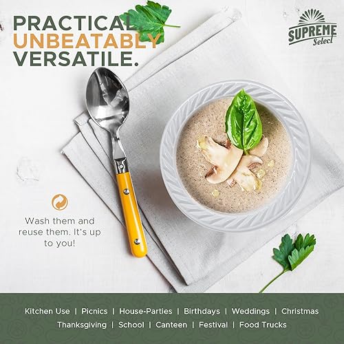 Miniatura 4 de Cuencos desechables de plástico blancos Paquete de 100  Cuencos de 5 onzas Cuencos desechables aptos para microondas - Tazones de