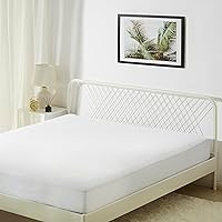 Vista 12 de Yaxa Basics Protector de colchón impermeable, Queen, color blanco