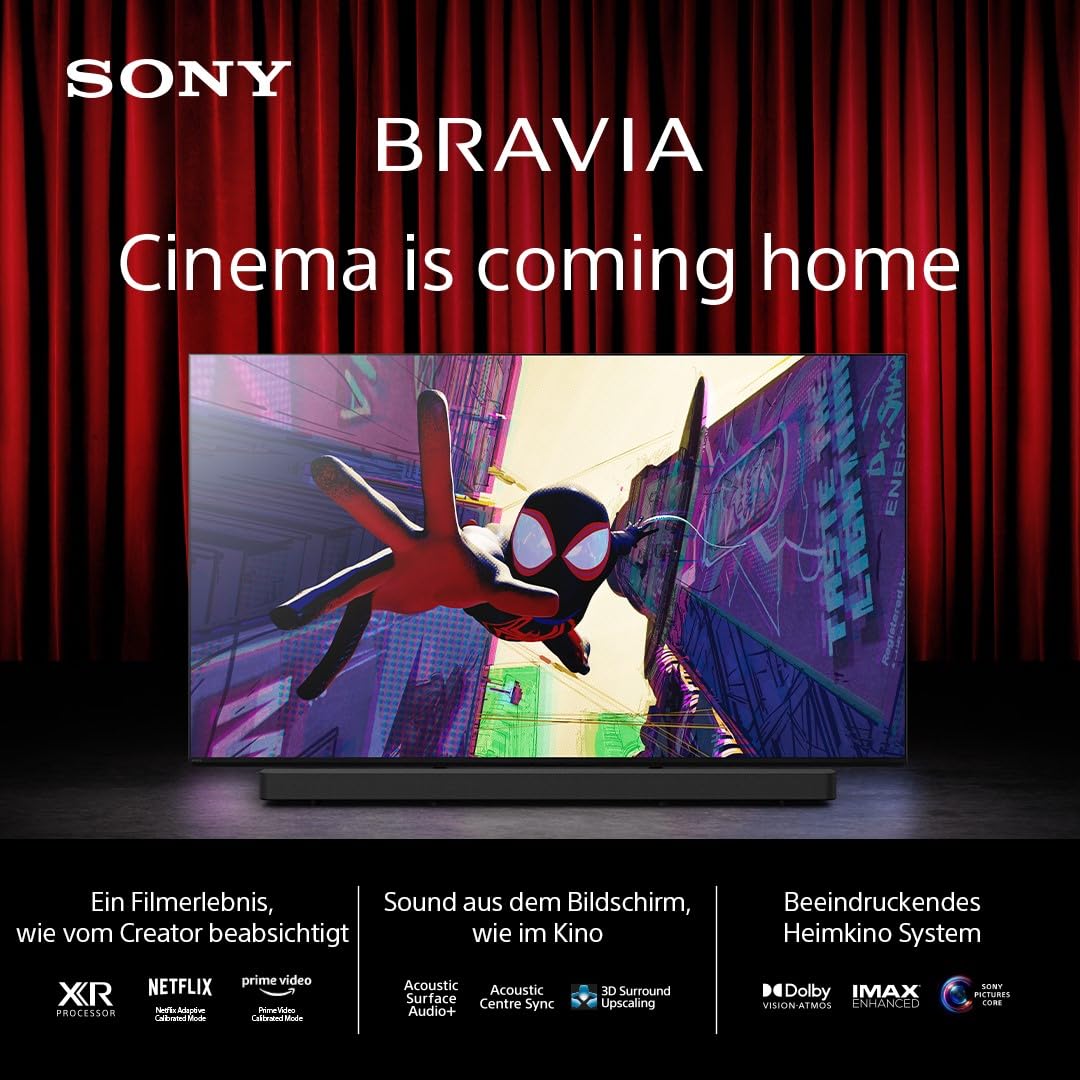 Sony BRAVIA 9 QLED (XR l Mini LED) 75 Zoll 4K HDR Google Smart TV (2024) | Gaming-Funktionen, IMAX Erweitert, Dolby Vision Atmos, Chromecast, AirPlay, 120Hz K75R90 [Energieklasse D]