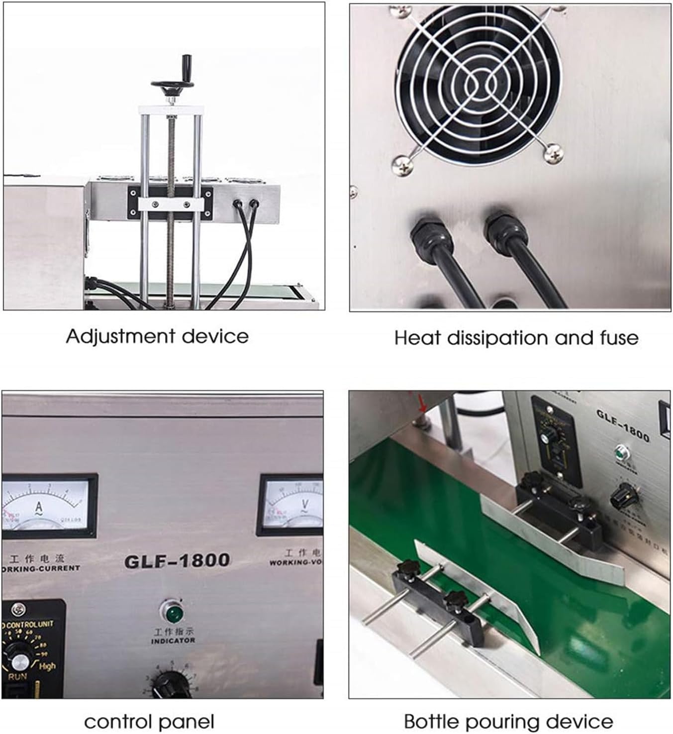 2200W Automatic Aluminum Foil Sealing Machine,15-60Mm/15-85Mm/50-120Mm/60-130Mm,Heat Jar Sealing Machine,for Plastic and Glass Bottles