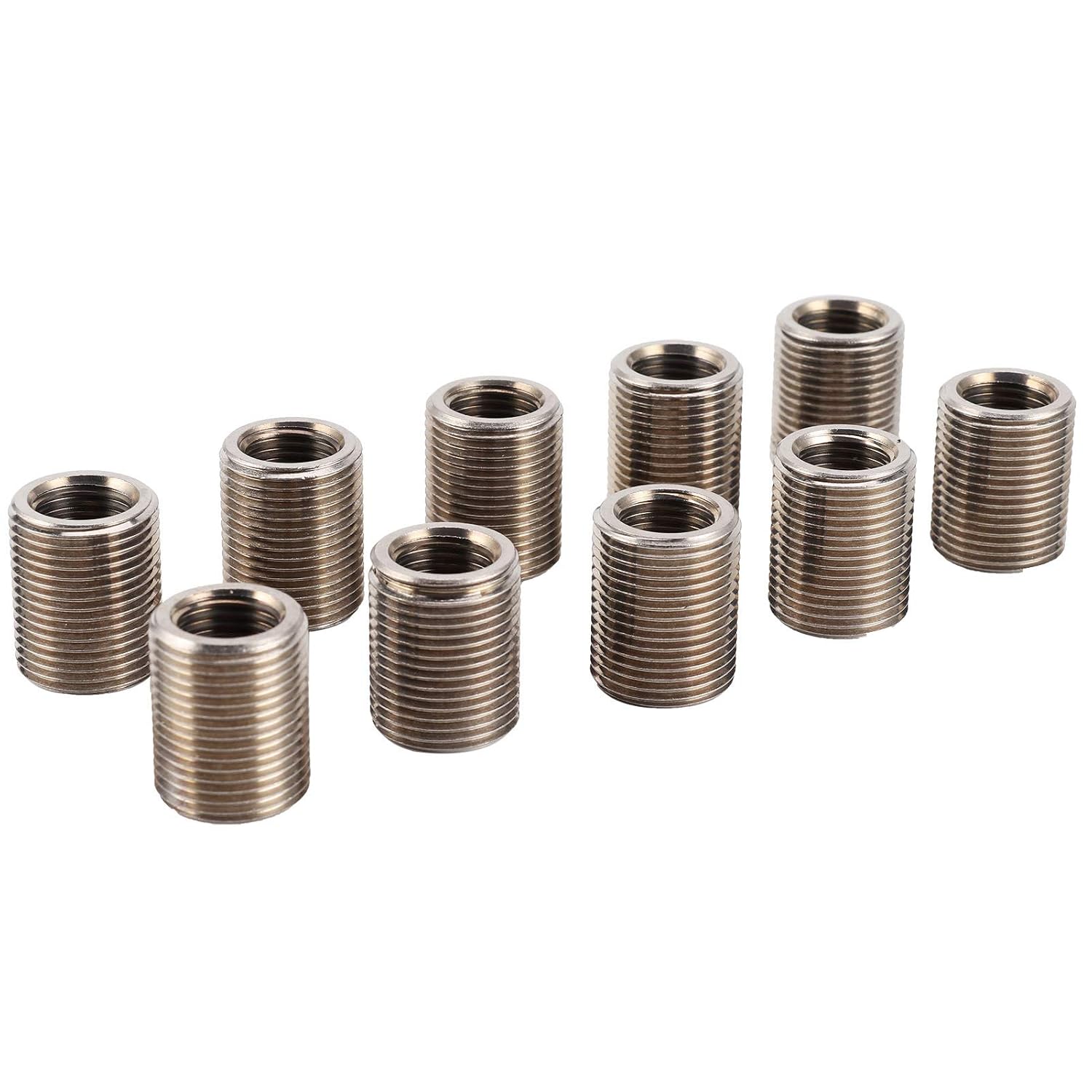 10Pcs Thread Repair Tool Thread Inserts Repair Tool Reducing Nut Male Female Stainless Steel Fastener Hardware for M14x1.5mm M20x1.5mm Threads
