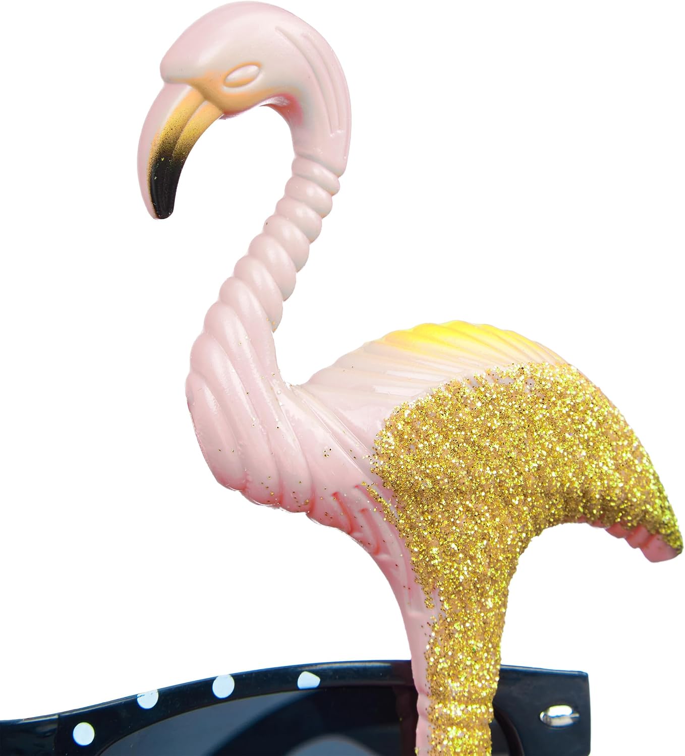 Relaxdays Party Glasses Set of 5, Carnival Glasses for Party, Carnival and Festival, Made of Plastic, Flamingo and Palm Colorful