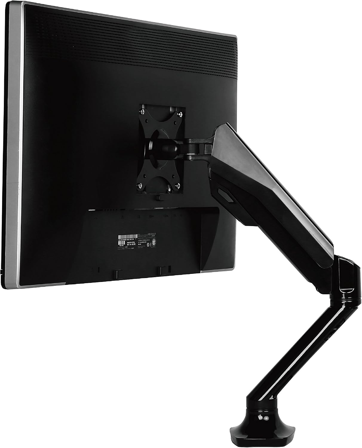 TOP оƒƒERS Mingo Labs DPL100B Full Motion Desk Mount with Gas Spring for LED LCD Flat Panel Computer Monitors 10'' - 30', Black