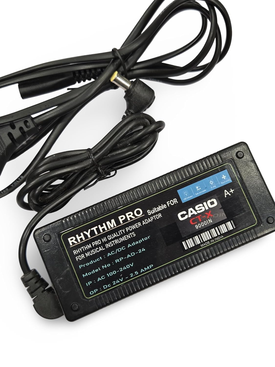 c a s i o ctx 9000in 24volt 2.5 amp rhythm pro orignal quality power adapter
