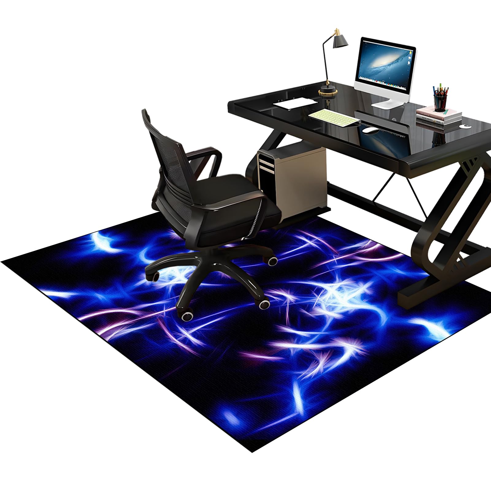 Office Chair Mat for Hard Floors, Hardwood Floor Protector Mat, Desk Chair Mat Large Computer Chair Mat for Furniture Wooden Floor Protector for Home Office, 120 x 150 cm Chair Floor Mat for Carpet — image 1