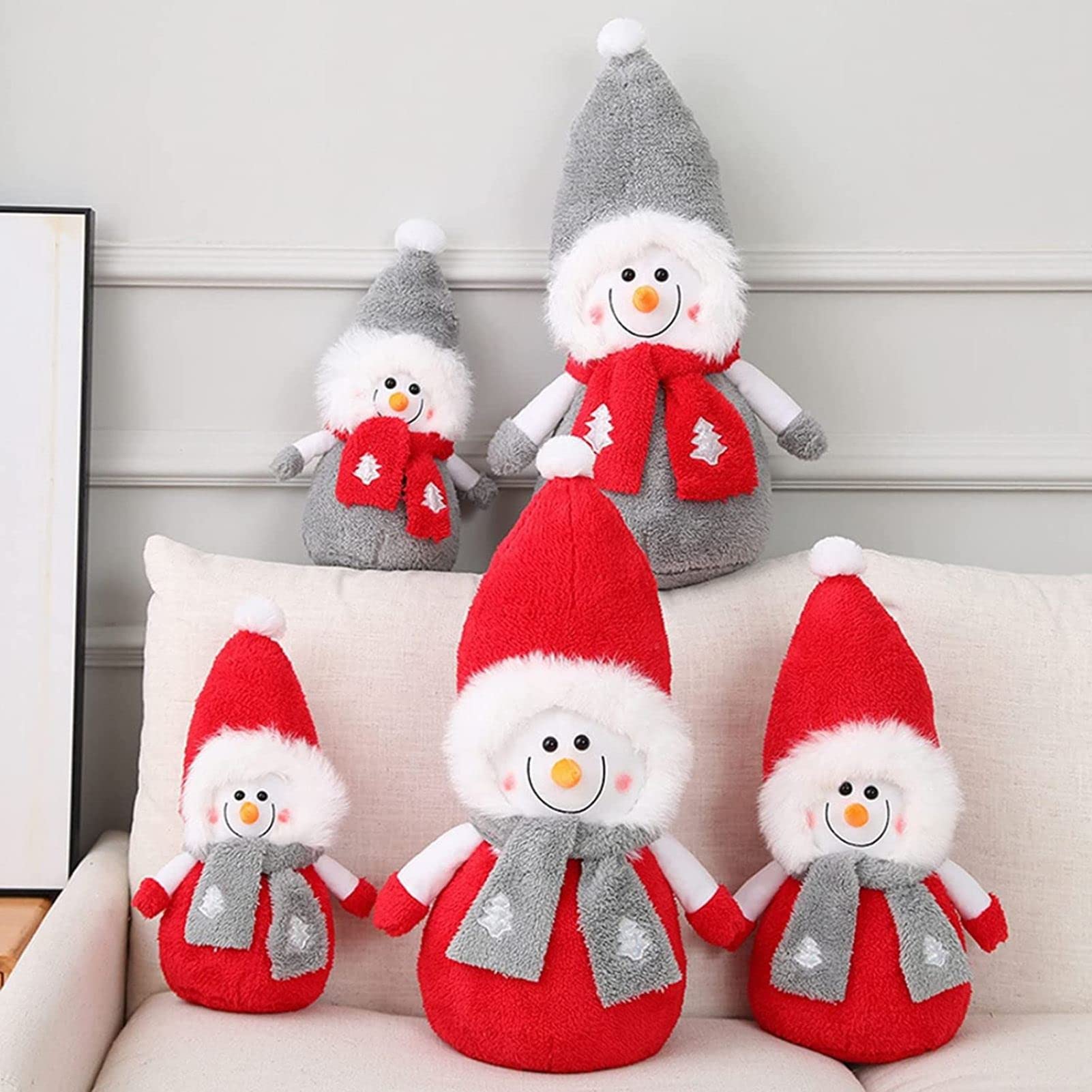 Amazon.co.jp: 雪だるま ぬいぐるみ もちもち 超可愛い クリスマス 