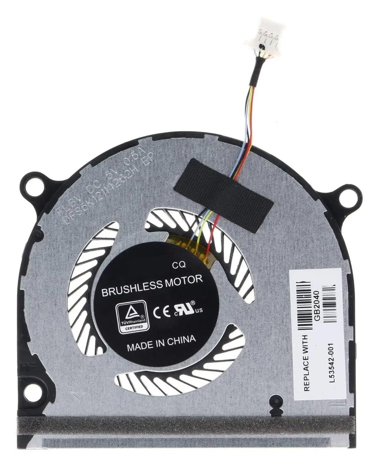 Ventilateur de Refroidissement PC, Ventilateurs GPU L53542 L53541-001 for processeur d'ordinateur, compatibles avec HP Envy, X360 15-DS 15-DR 15M-DR DR0004 15M-DS DS0011 TPN-W142(GPU Fan L53542)