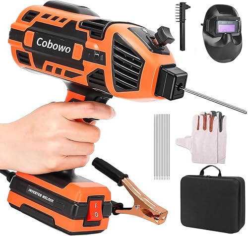 Vista 10 de Máquina de soldadura eléctrica portátil, soldador ARC de 110 V mejorado, 20-120 A, inversor IGBT, 6 corrientes variables, herramienta de soldadura