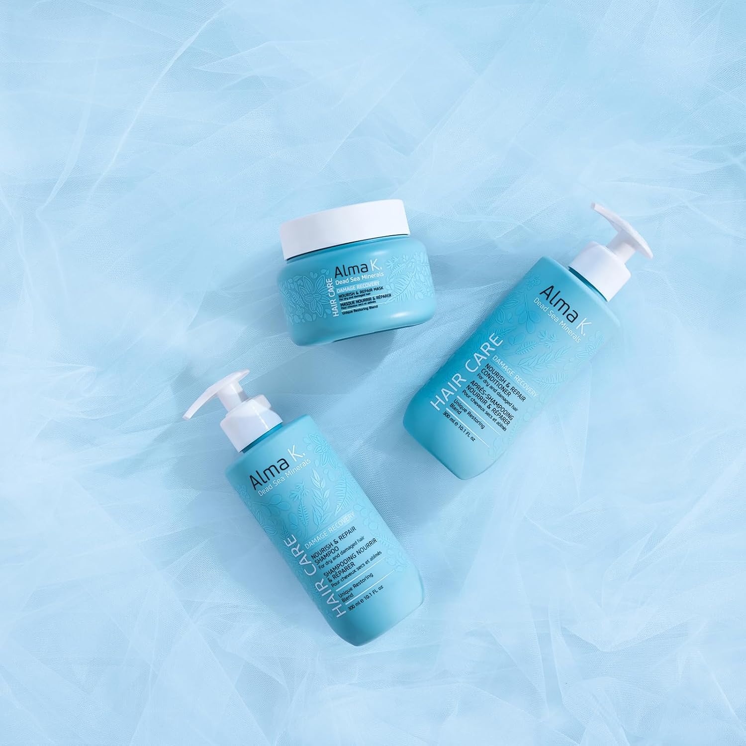 Alma K Nourish and Repair Hair Mask - Hair Moisturizer with Hyaluronic Acid, Argan Oil - Deep Conditioning Hair Mask for Damaged Hair - 6.7 oz