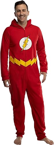 Miniatura 6 de DC Comics - Disfraz de superhéroe con capucha para hombre, pijama sin pies