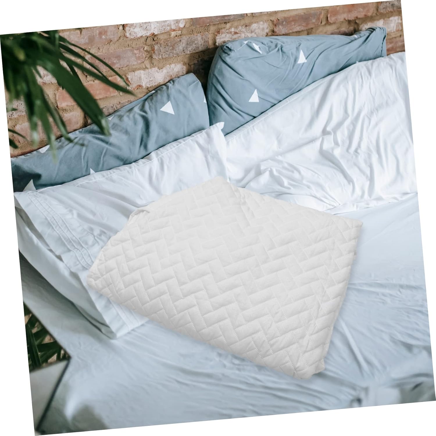 Breathable Cotton Fitted Sheet Protector Twin Mattress Cover Elastic Full Bed