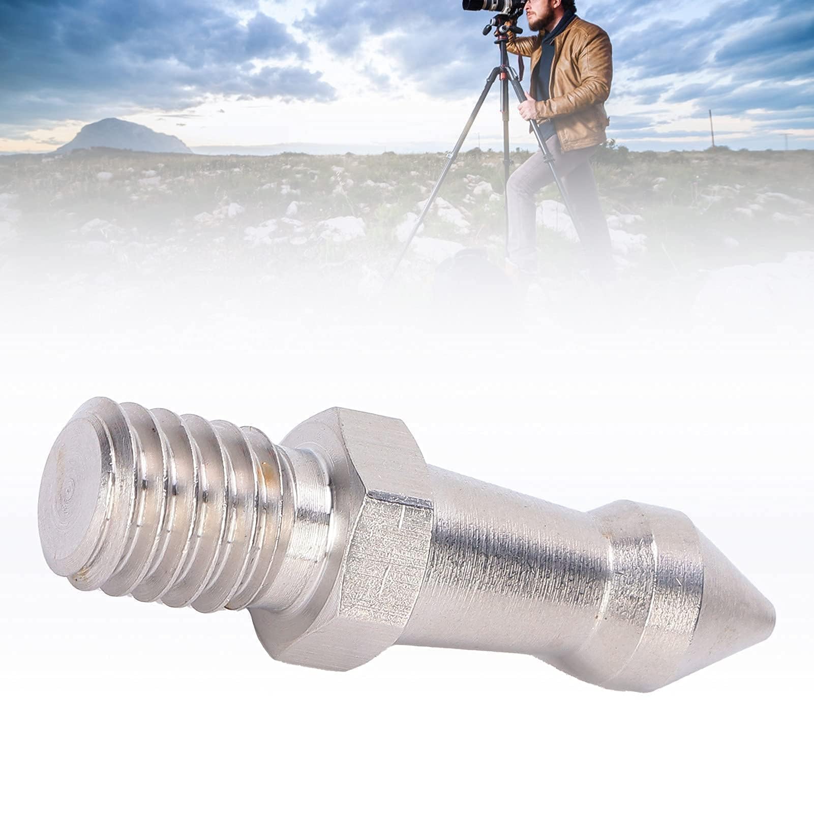 Picos para Trípode De Cámara, Tripod Spike Accesor De Cámara De Tornillo Acero Inoxidable De 3/8 Pulgadas, Accesorios De Cámara De Interfaz De Rosca De Tornill para Trípode Monopié