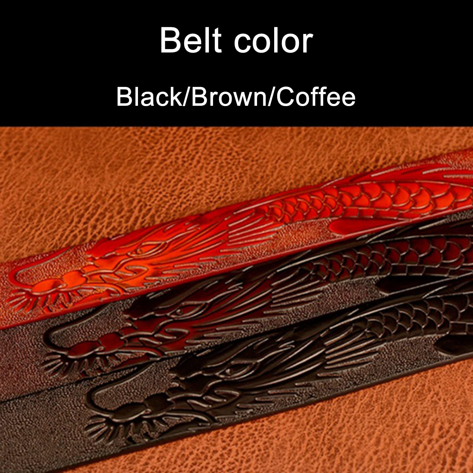 Ceinture Automatique En Cuir For Homme, Sans Trous, Gaufré Avec Fermeture Sculptée, Idéale For Les Tenues Habillées