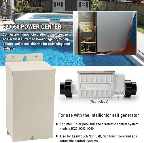 Miniatura 3 de 520556 Power Center Kit de piezas de repuesto para sistemas de control automático IntelliChlor Pool and Spa IC20, IC40, IC60 para sistemas de