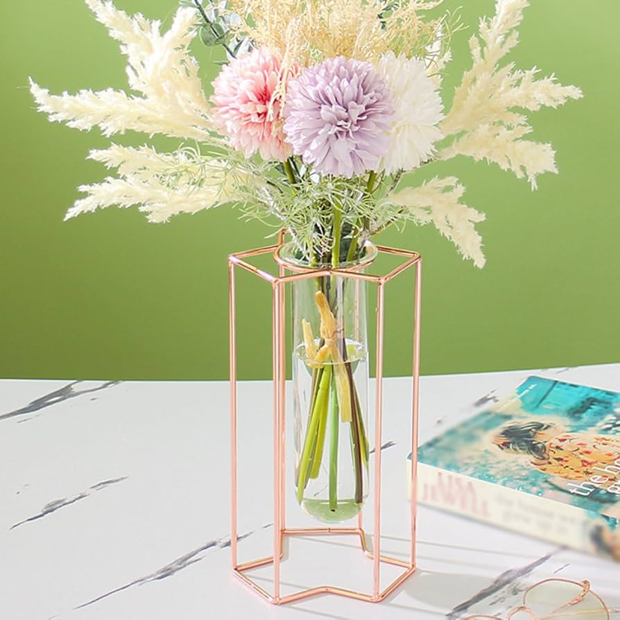 Amazon.co.jp: YJFFQ 一輪挿し フラワーベース 試験管 花瓶 おしゃれ