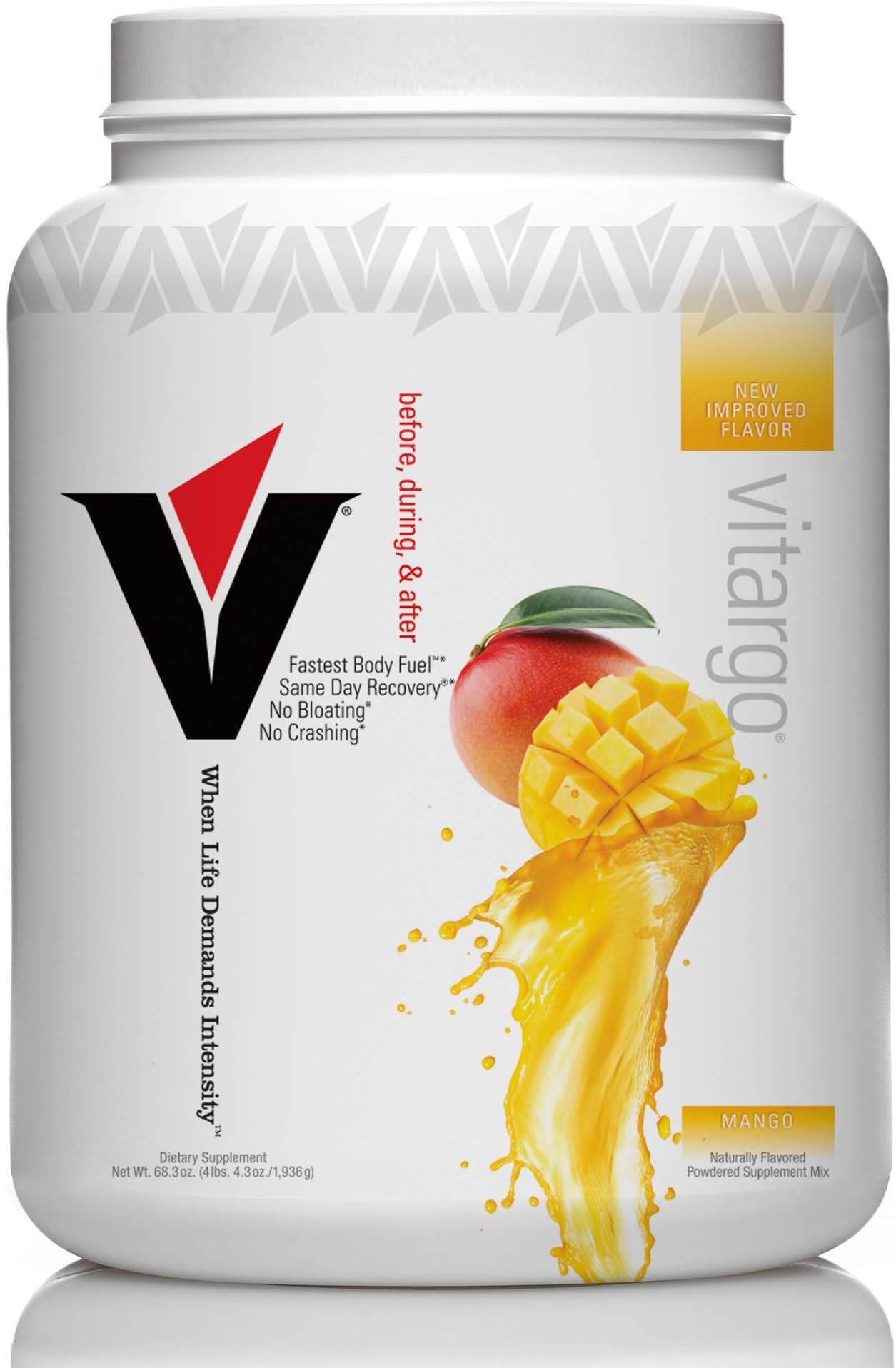 Carbohydrate Powder, Mango Flavor, 4 lb | Feed Muscle Glycogen 2x Faster | Pre-Workout & Post-Workout Carb Supplement for Recovery, Endurance, and Muscle Gain