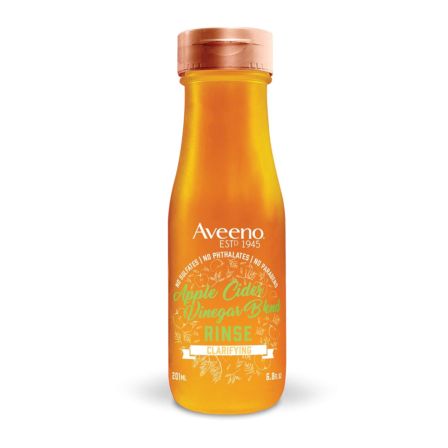Aveeno Apple Cider Vinegar Clarifying In-Shower Rinse for Balanced, Shiny Hair - Sulfate-Free, pH-Balancing Treatment for Oily or Dull Hair, Paraben & Dye-Free, 6.8 Fl Oz - Image 1 of 5