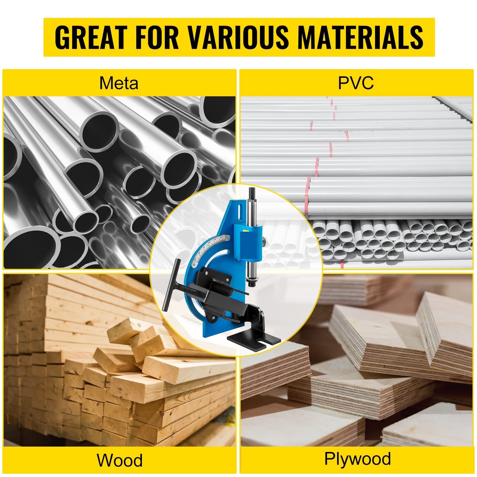 Rotation Angle 0-60 Degree Pipe Tubing Notcher Cutter Tube Slotting With Hole Saw For Cutting On Metal Wood PVC Deska,Wydajna(18PCS-13 Hole Saw)