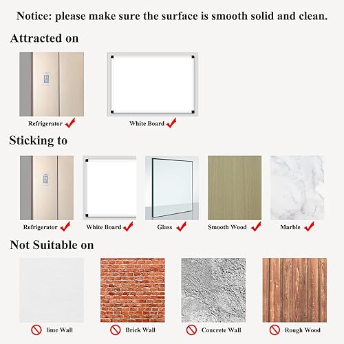 Miniatura 8 de CRUGLA Juego de 12 hojas de marco magnético con respaldo autoadhesivo, marco negro A4 para niños, marco de póster para certificado de foto para