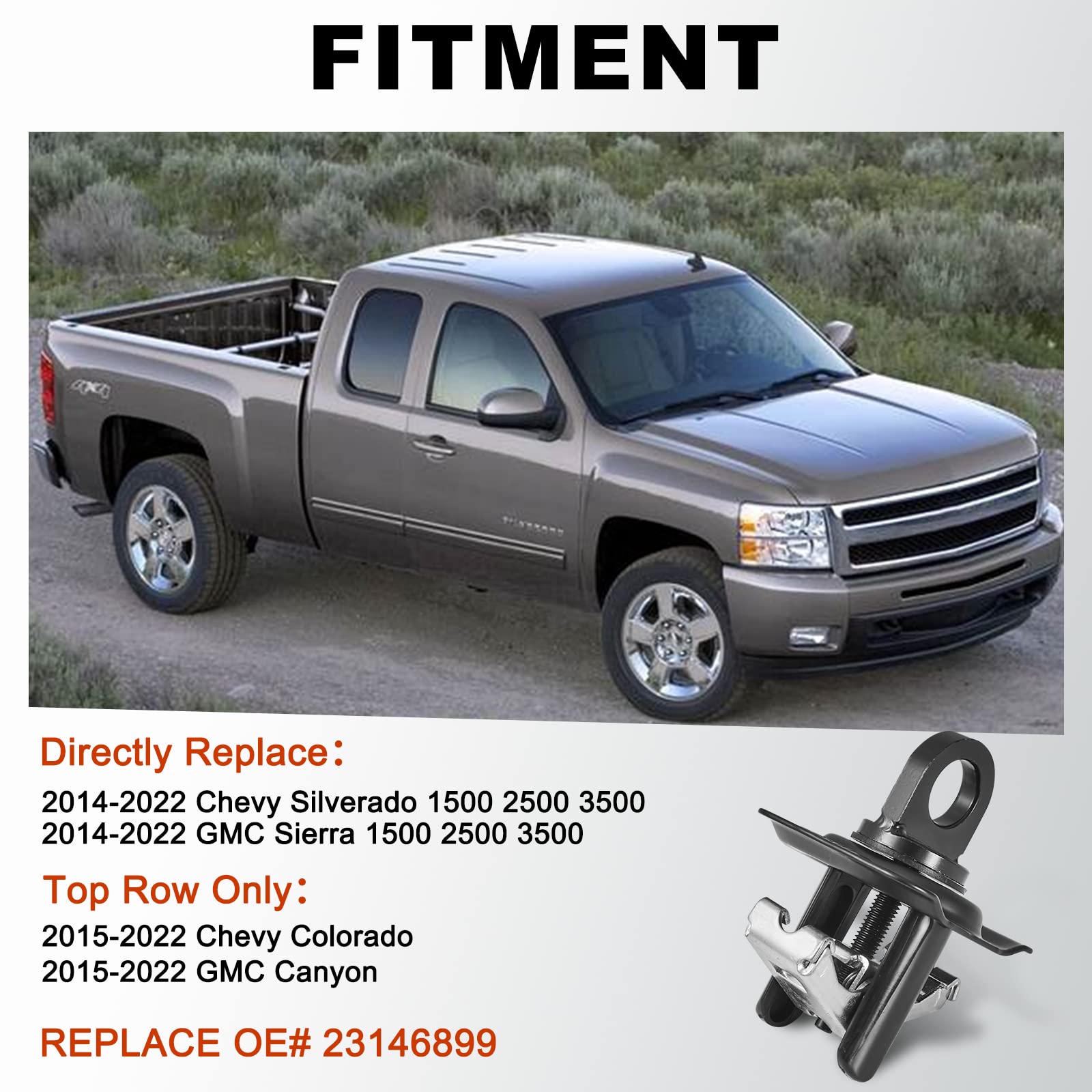 Snapklik AUTOBABA Truck Bed Tie Down Anchors Compatible snapklik-autobaba-truck-bed-tie-down-anchors-compatible
