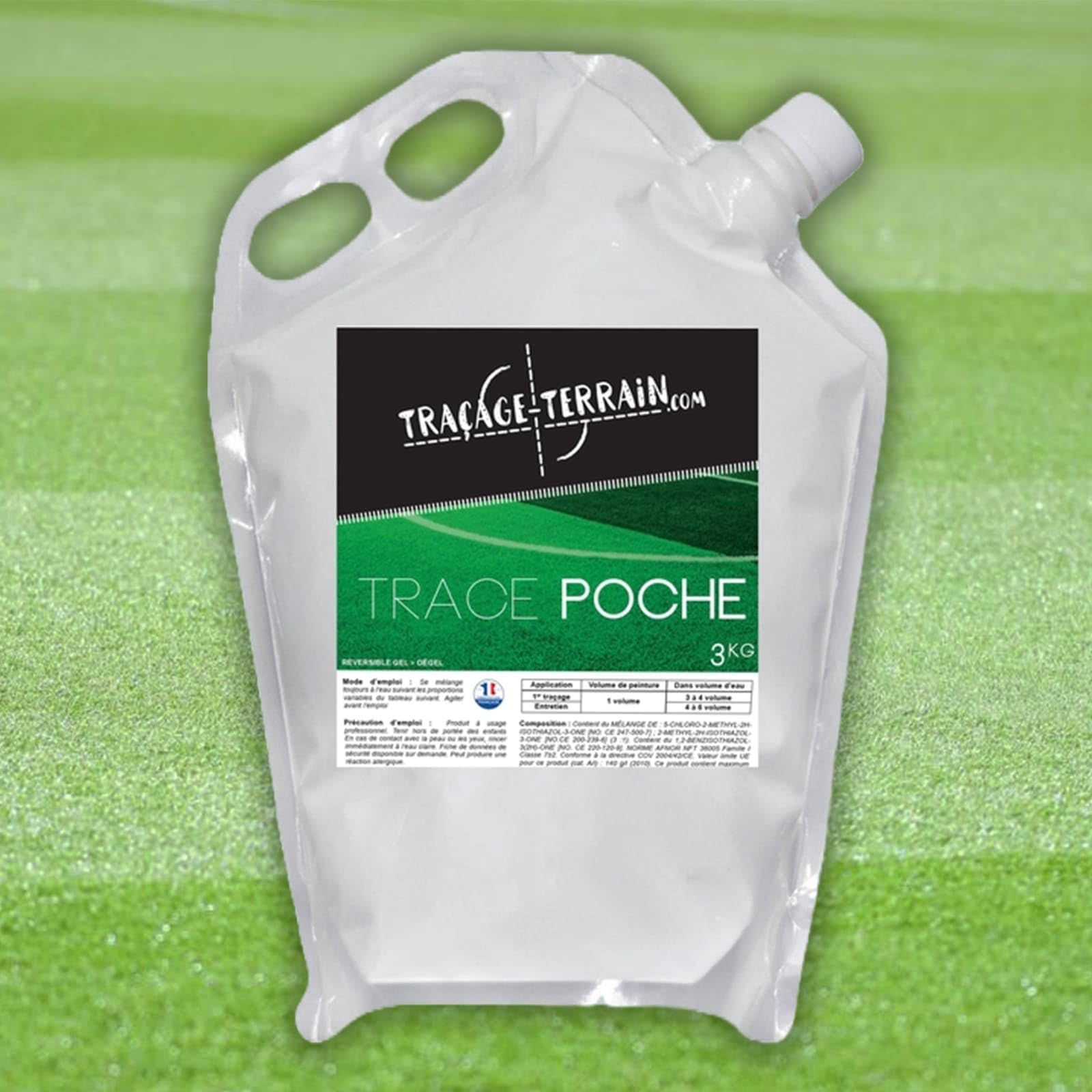 Peinture de Traçage Concentrée, Poche de 2L, pour Terrain de Football et Rugby