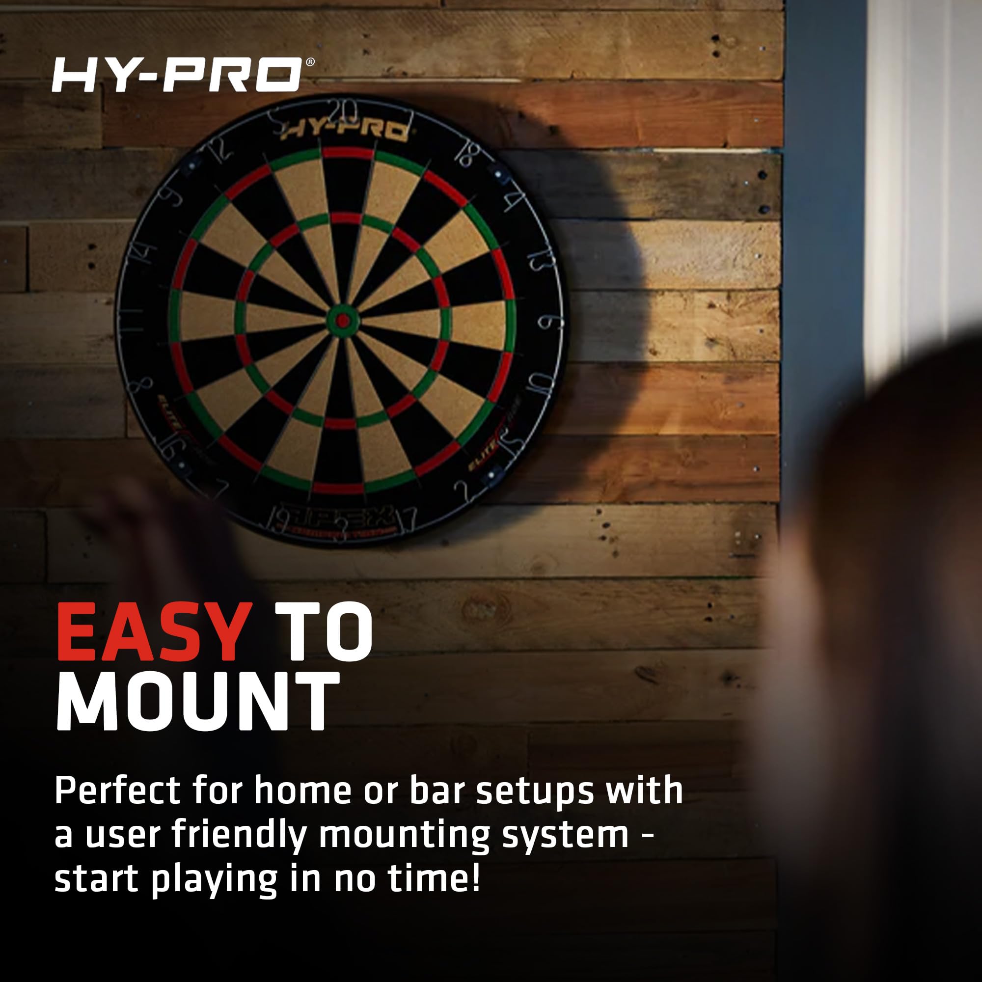 Hy-Pro Apex - Diana profesional de dardos para interiores y exteriores con alambre de hoja de precisión, sisal de grado A y montaje, ideal para una fácil instalación de tablero de dardos y práctica de