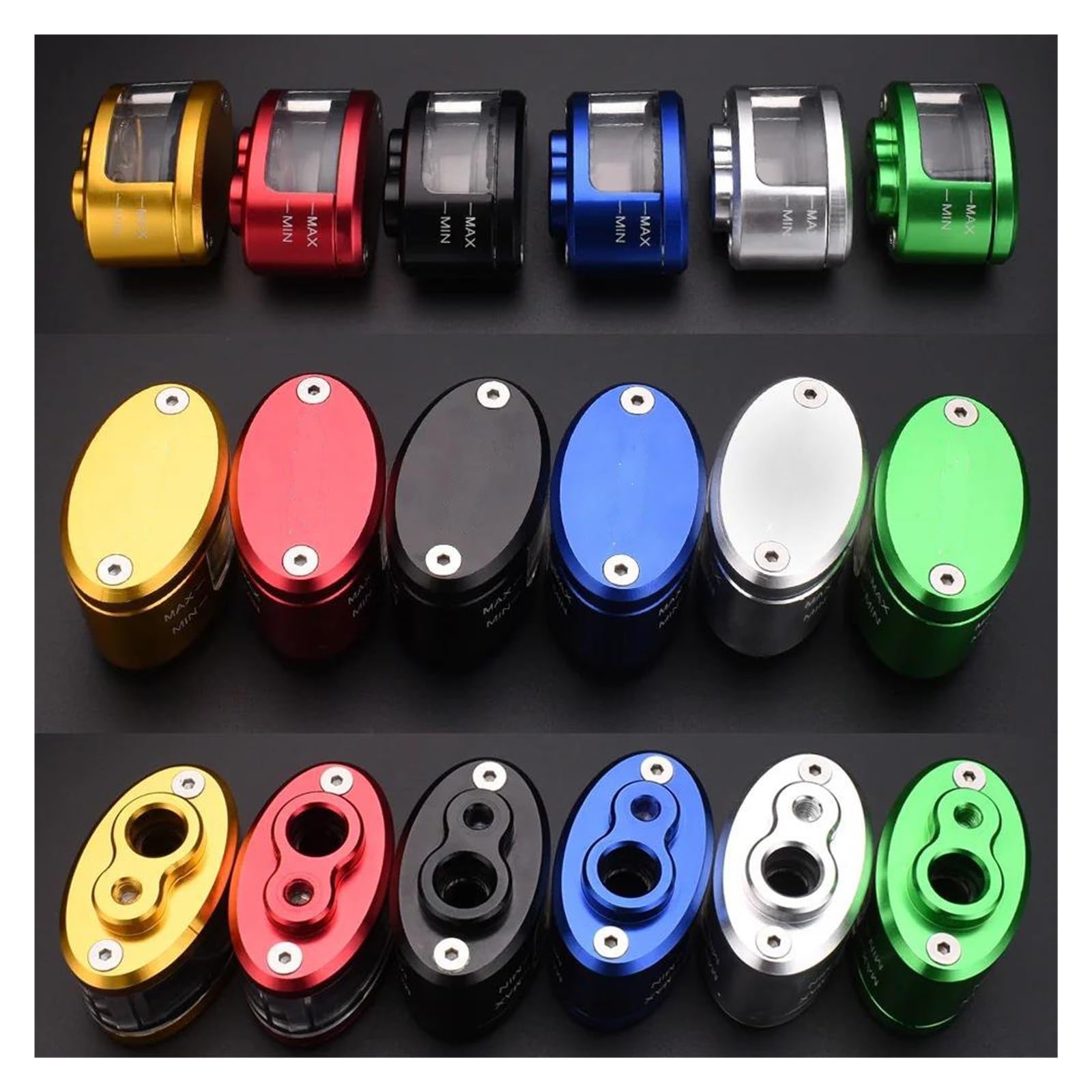 Depósito de Fluido de Frenos Para CBR 600 F2, F3, F4, CBR600RR CBR600 CBR750 RR Taza De Depósito De Aceite Del Cilindro Del Tanque Del Embrague Del Freno De La Motocicleta Con Accesorios De Soporte(Pl