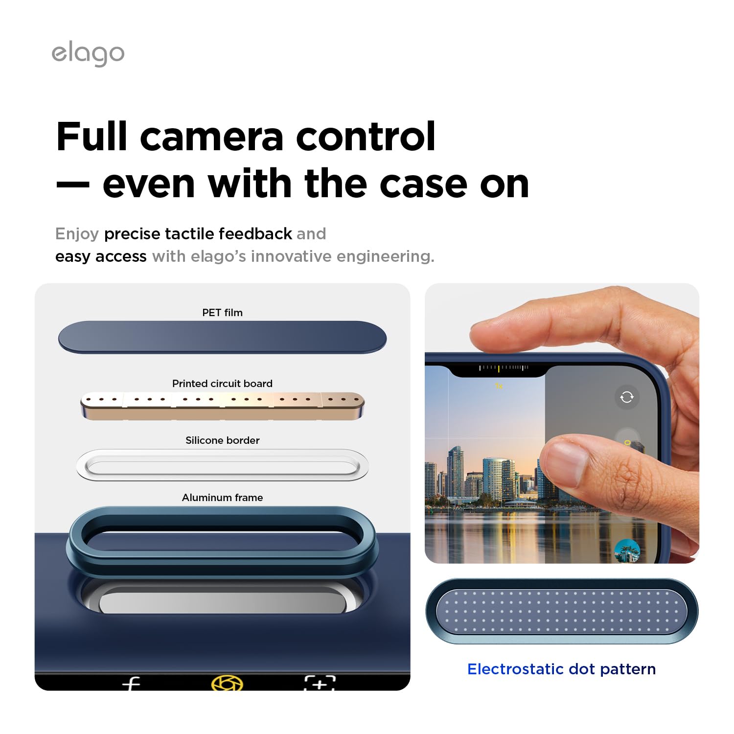 elago Cover Magnetica in Silicone Liquido per iPhone 17 Pro (6,3") – Compatibile con MagSafe, Antiurto, Sottile, Finitura Soft-Touch (Indaco Jeans)