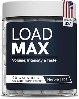 LOAD MAX – Semen Volume Booster – Better Taste and Seman Volume Increase – Overload Semen Booster & Semen Volume Maximizer – Semen Volume Increaser For Men – Men’s Intensity Support – 90 Capsules