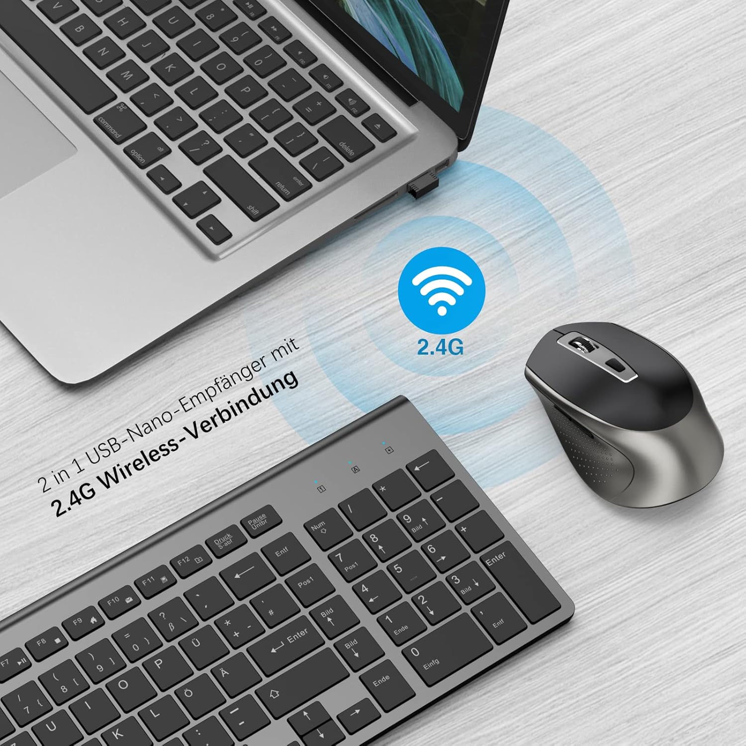 Illustration of 2.4G wireless connection