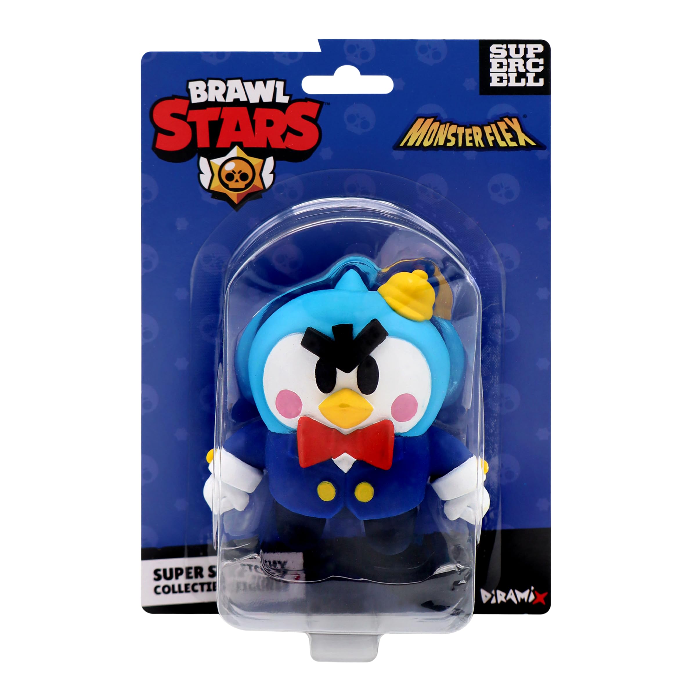 Bizak Monsterflex Brawl Stars Figura Mr.P Coleccionable, muñeco súper Extensible y elástico, 13 cm, 10 para coleccionar, para Adultos Fans coleccionistas y niños Desde 8 años, (64390009-10)
