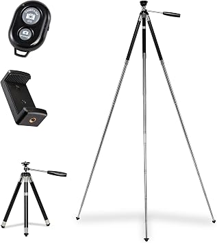 KODAK PhotoGear 42-Inch Phone & Camera Tripod, Bluetooth Remote