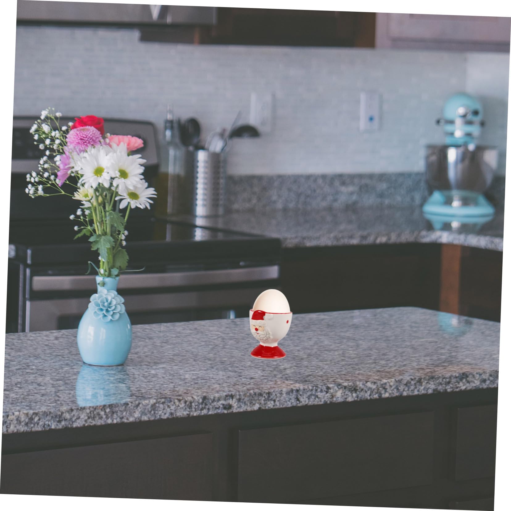 5pièces Porte-œufs Céramique Design Support Adorable pour Œufs Coque Décoration De Table Festive