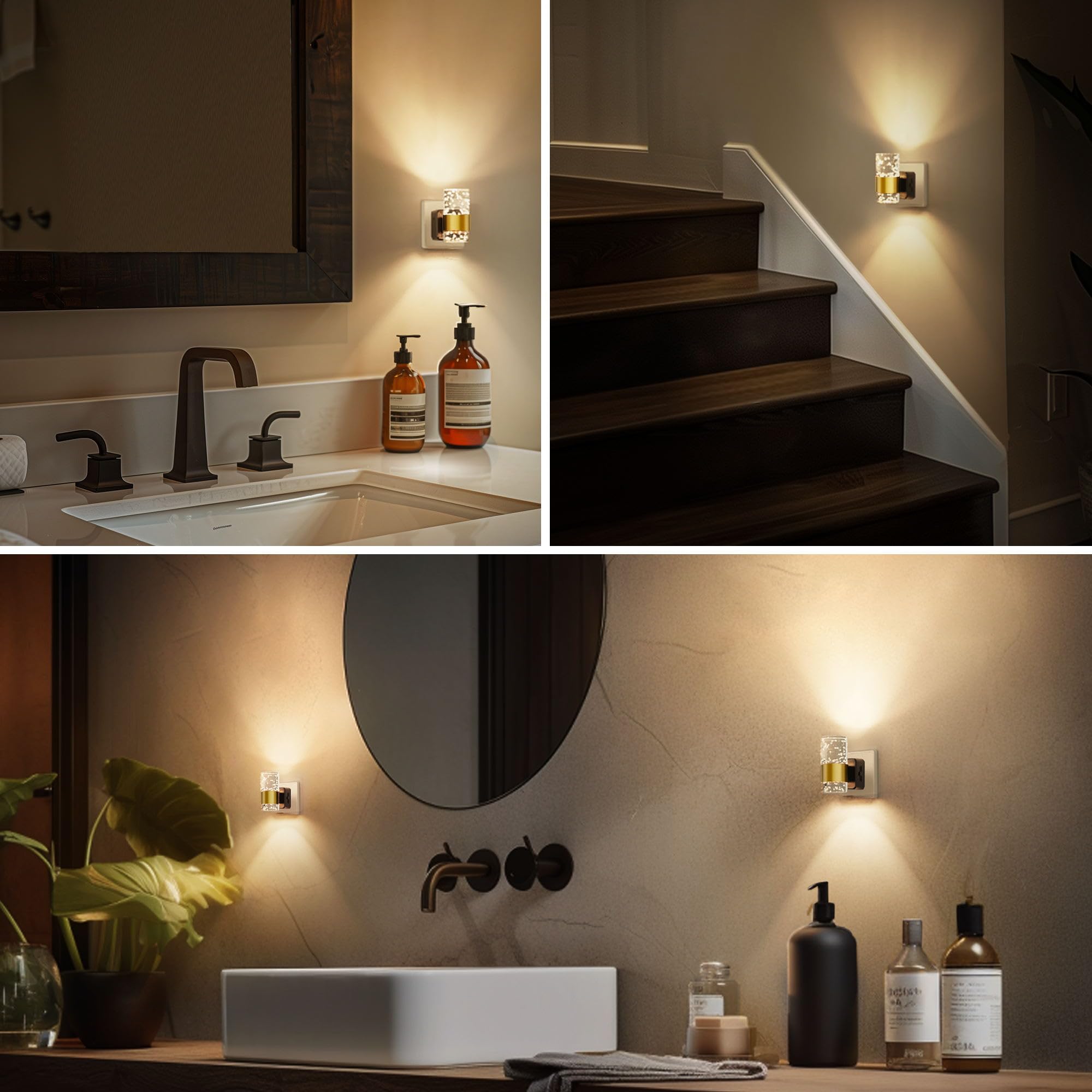 LOHAS-LED Luce Notturna da Presa con Sensore Crepuscolare, 3000K Bianco Caldo, Luminosità Regolabile 0-100 LM, Luce Notturna da Presa per Cameretta, Scale, Corridoio, Camera da Letto, Cucina, Bagno LOHAS-LED Luce Notturna da Presa con Sensore Crepuscolare, 3000K Bianco Caldo, Luminosità Regolabile 0-100 LM, Luce Notturna da Presa per Cameretta, Scale, Corridoio, Camera da Letto, Cucina, Bagno