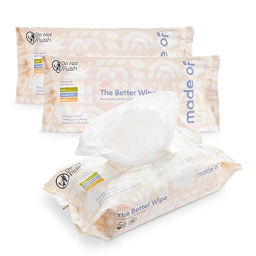 Miniatura 2 de Toallitas orgánicas sensibles para bebés, hipoalergénicas, calmantes para la piel sensible, sin fragancia, sin químicos, sin alcohol, aceite de aloe