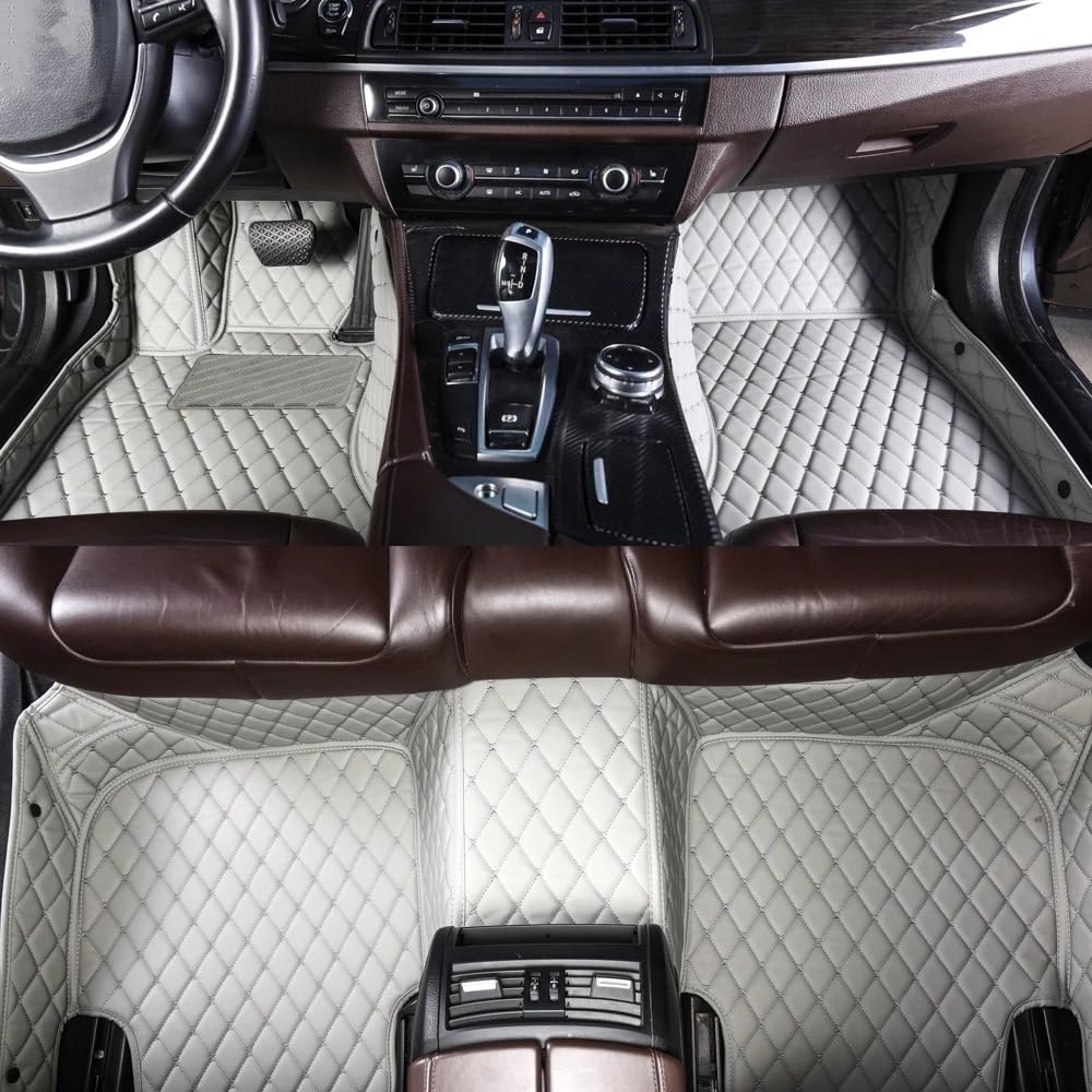 Fußmatten Für Mercedes Für Benz GLE W166 2012-2019 Auto Innen Tragen Benutzerdefinierte Fuß Pads Matten Boden Wasserdicht teppichAuto(Weiss)