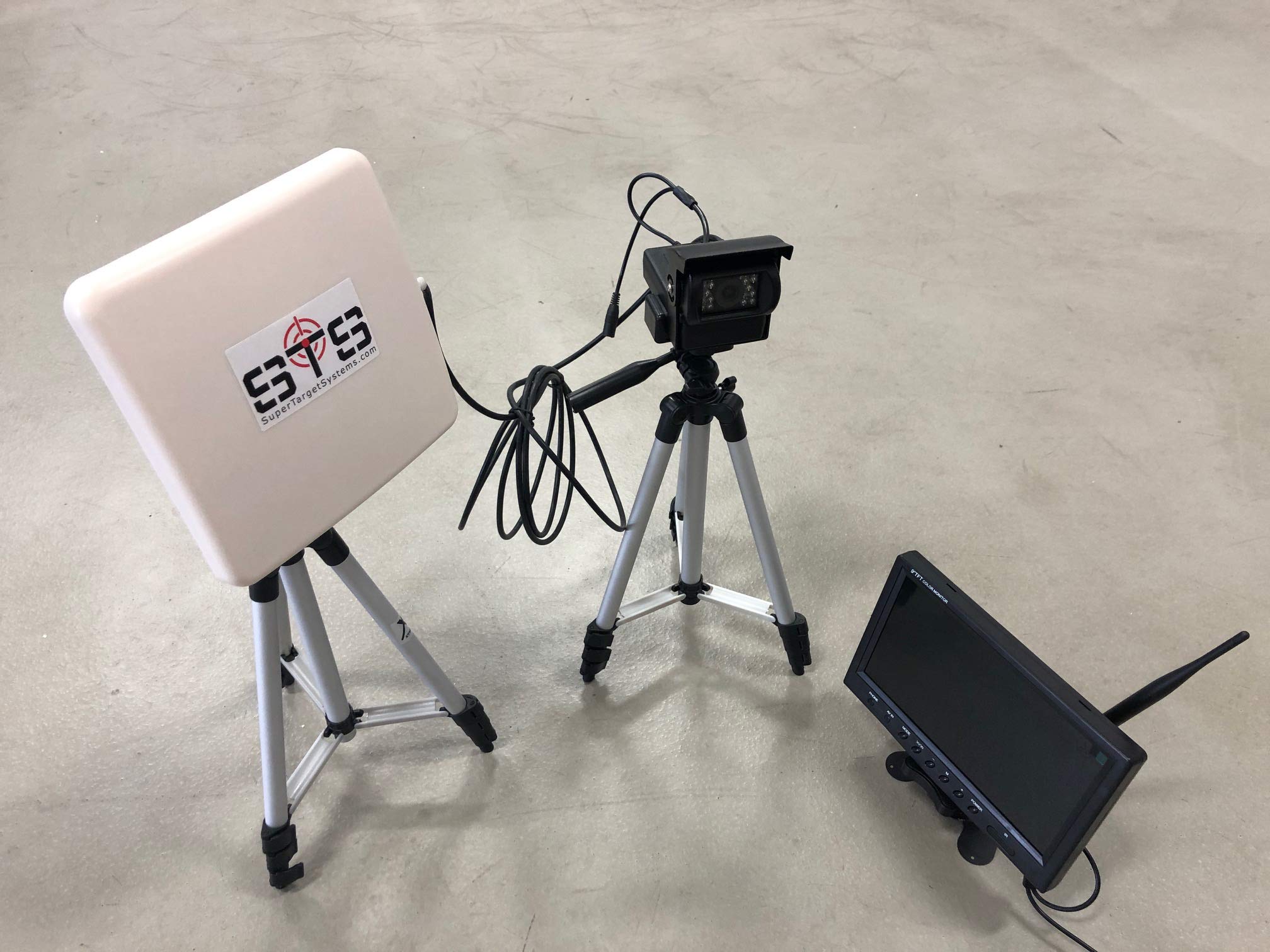 STS Shooting Target Camera & Large 9" Display, Wireless, Plug & Play, Battery Powered, Range up to 1000 Yards Los