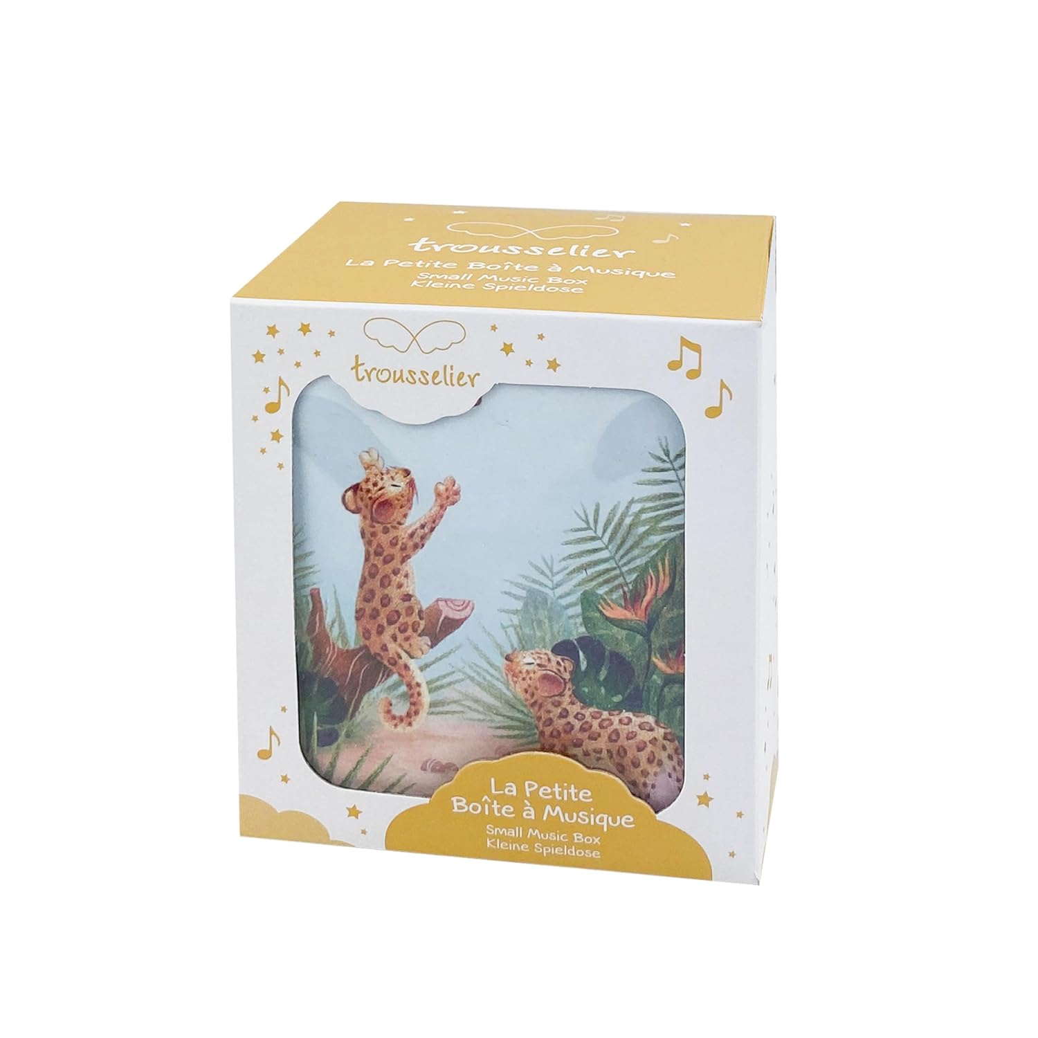 Trousselier Savannah Musical Jewellery and Treasure Box - Ideal Gift for Children - Chaikovsky Sleeping Beauty Music - Green, S20924