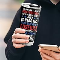 Vista 4 de Regalo de Hermana para Hermano - Regalo del Día del Padre, Cumpleaños, Idea de Regalo de Navidad - Regalos Divertidos de Hermanas para Hermano