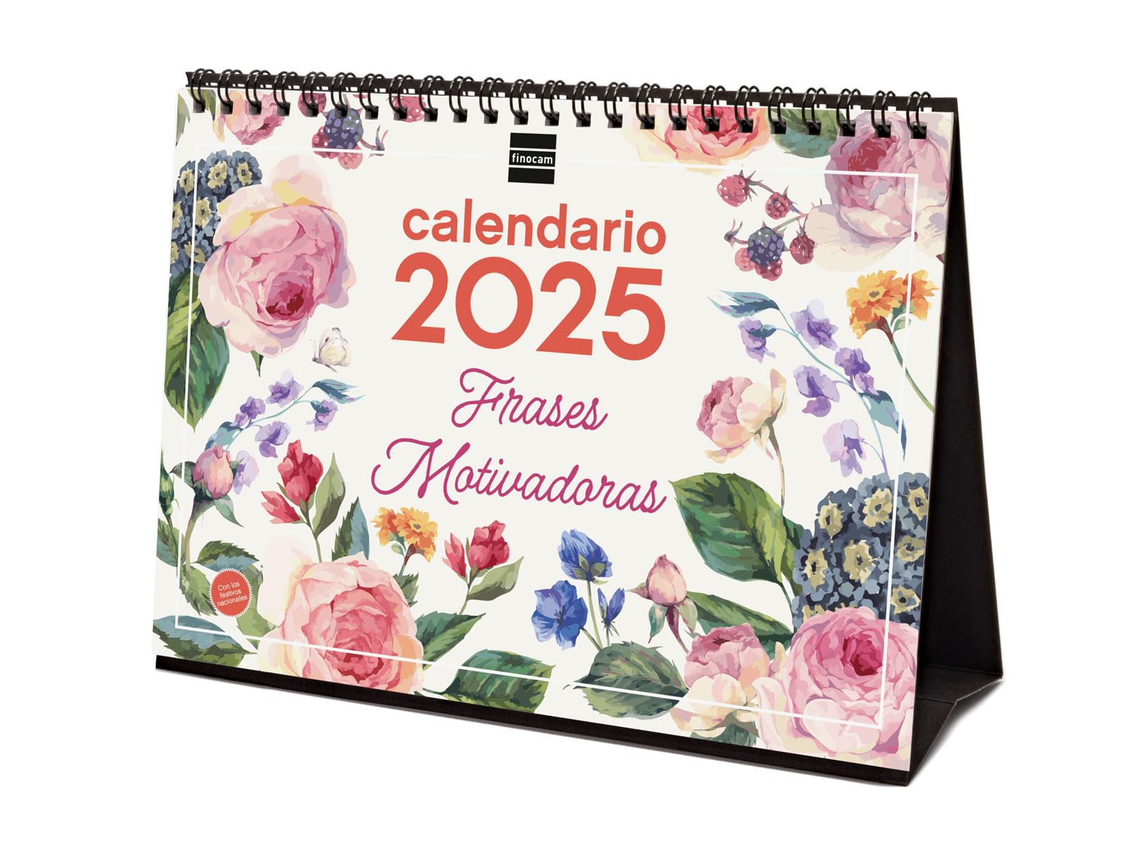 Finocam - Calendar Desktop Images to Write 2025 Month View January 2025 - December 2025 (12 months) Motivational phrases Spanish