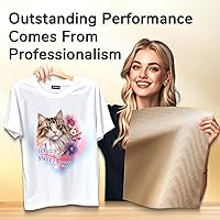 Vista 6 de TransOurDream Paquete de 3 hojas de teflón de PTFE tamaño S de 8.5 x 11 pulgadas para mini prensa de calor, resistente al calor, papel