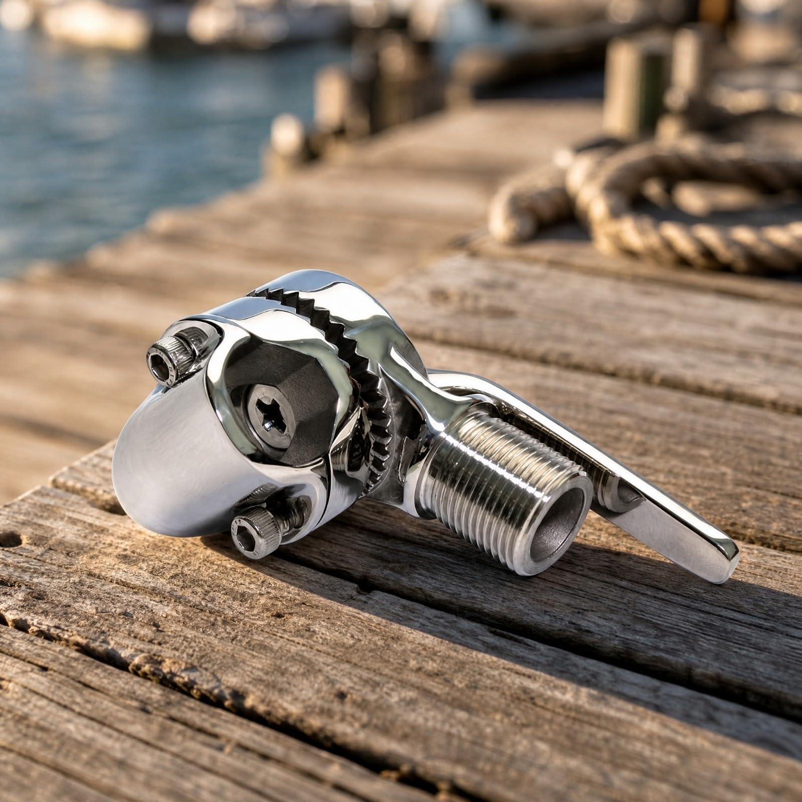 Antennenfuß mit Klemmhebel vstellbar Marine-Antennenfuß kompakt Bootshardware für Boote