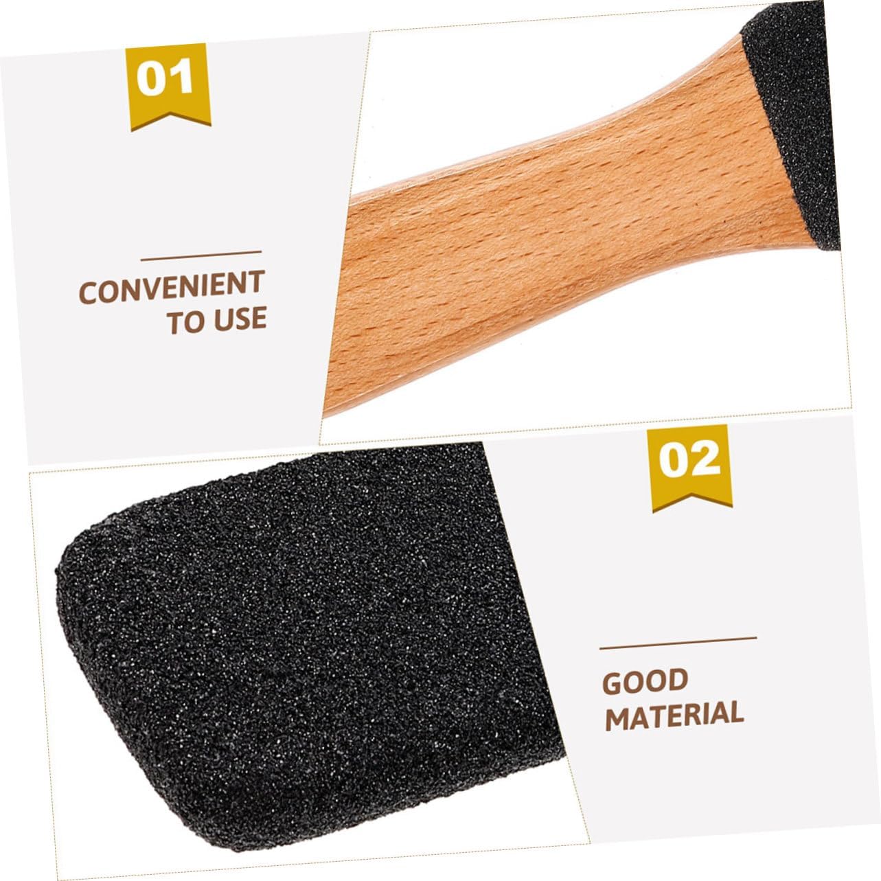 3PCS Foot Exfoliator Pumice for Dead Skin Removal Shower Scrubber Kit Remover Tools
