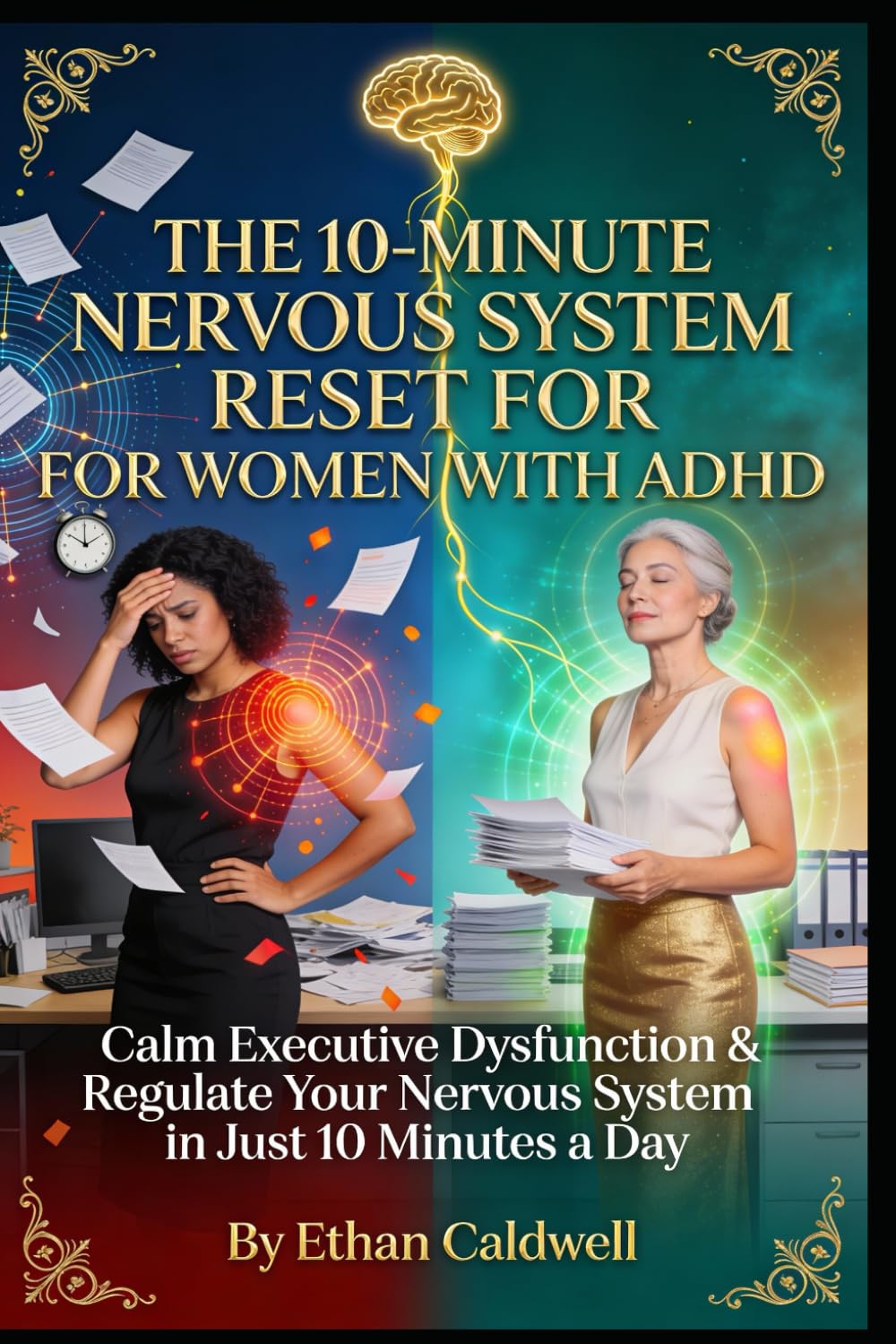THE 10-MINUTE NERVOUS SYSTEM RESET FOR WOMEN WITH ADHD: Calm Executive Dysfunction, Regulate Your Hormones, and Reclaim Your Power Through ... Exercises (The Nervous System Rewire Series)