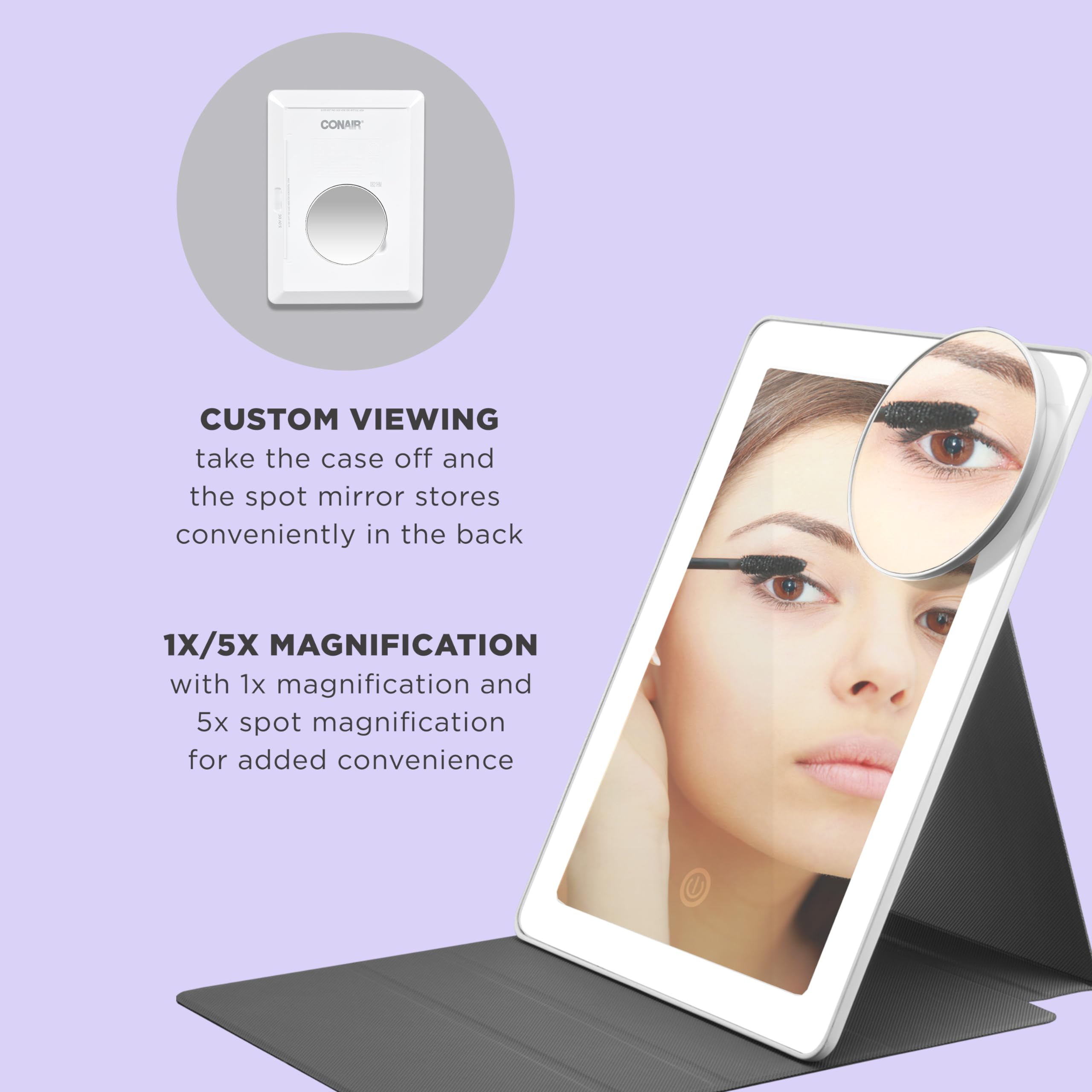 メイク道具・化粧小物 CONAIR Reflections LED Mirror Amazon.com : Conair Lighted Makeup Mirror, LED Vanity Mirror