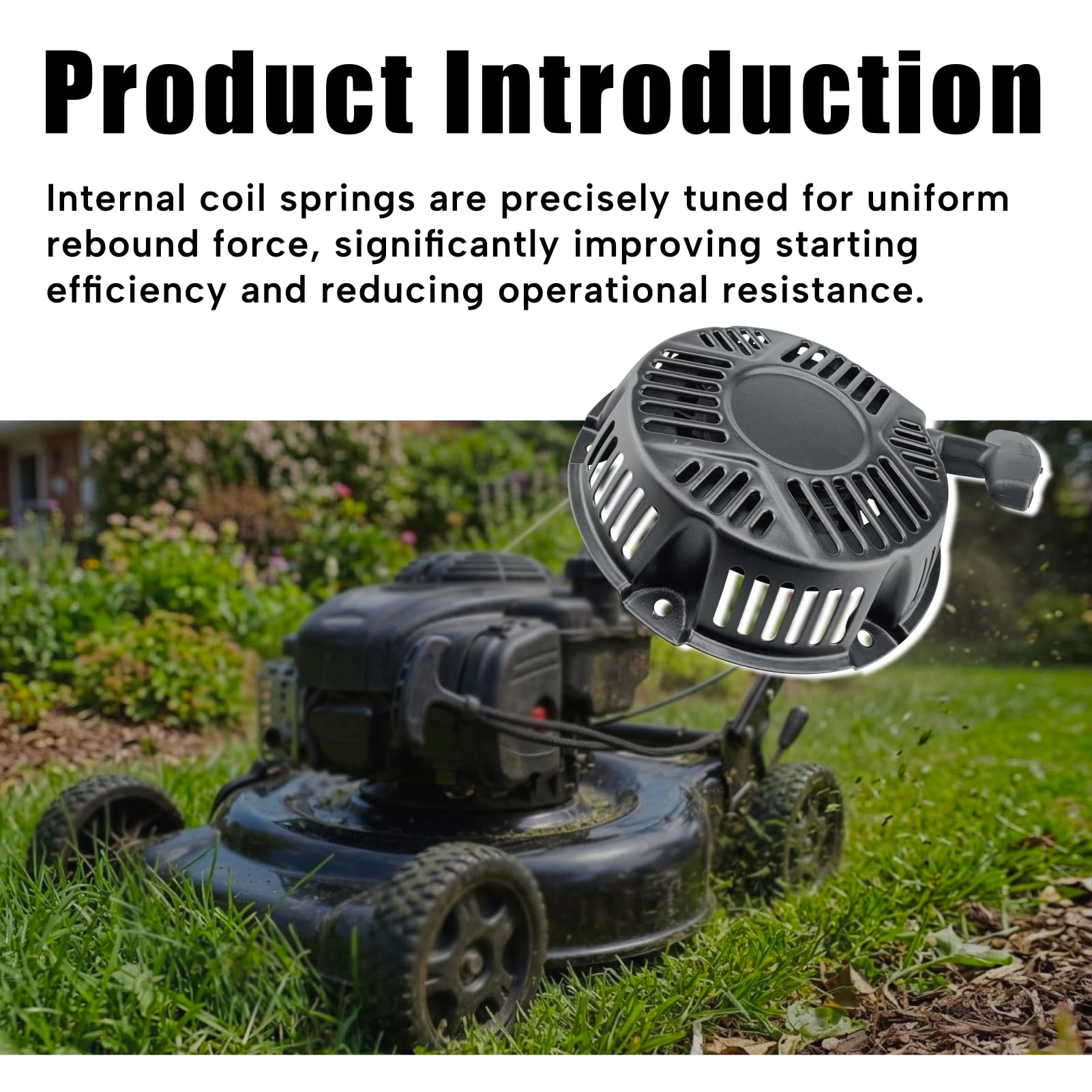 590607 - Conjunto de arranque de retroceso de repuesto para Briggs & Stratton 5 hp, 6.5 hp 163 cc 208 cc, se adapta a Craftsman 196 cc 208 cc Pull Start se adapta a generadores específicos