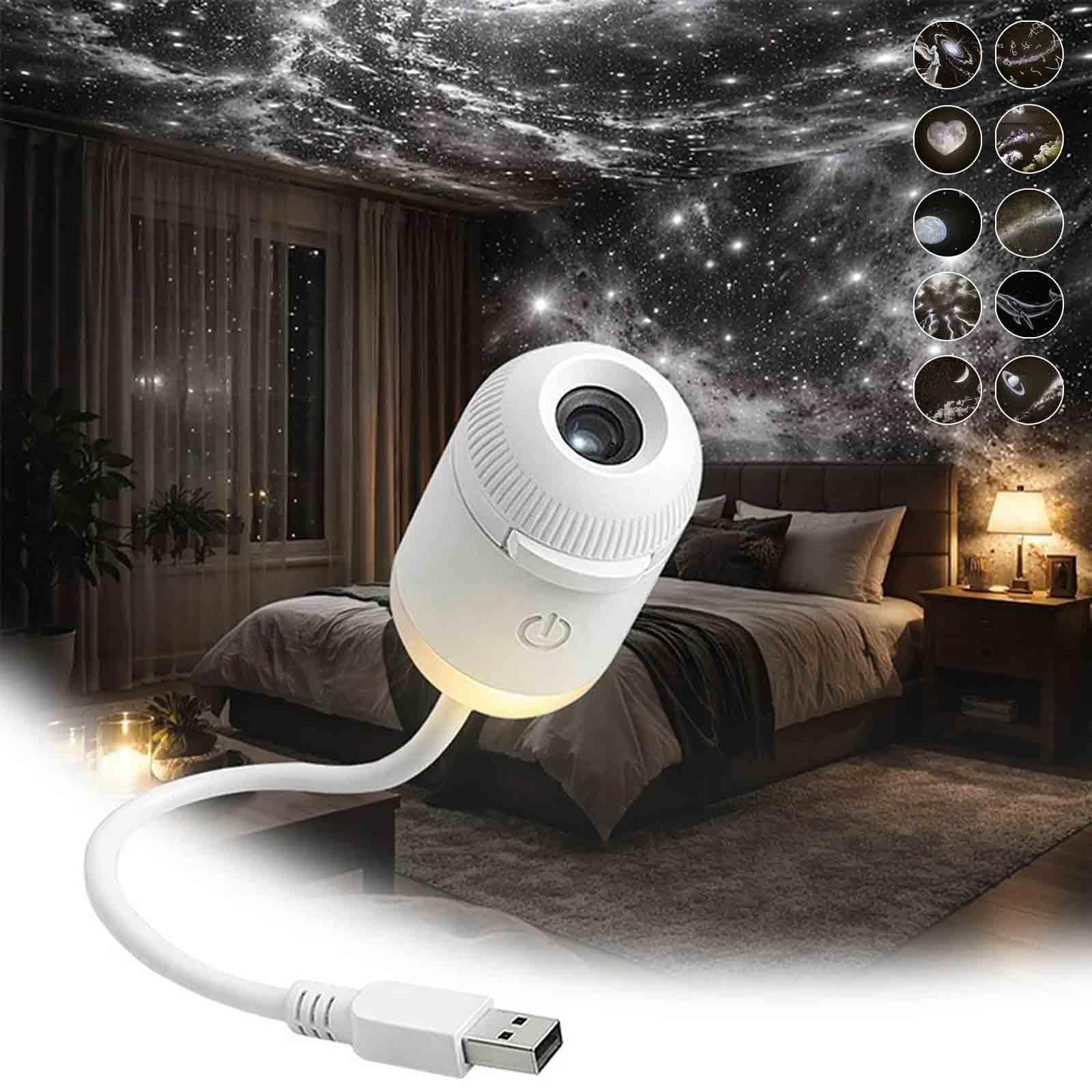 Amazon.co.jp : 2-in-1 Portable Galaxy Projector Night Light, Touch